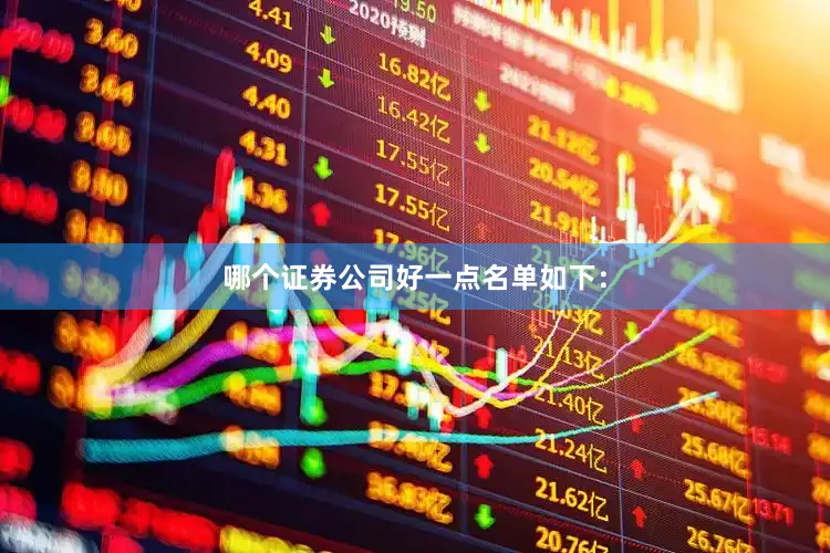 哪个证券公司好一点名单如下：